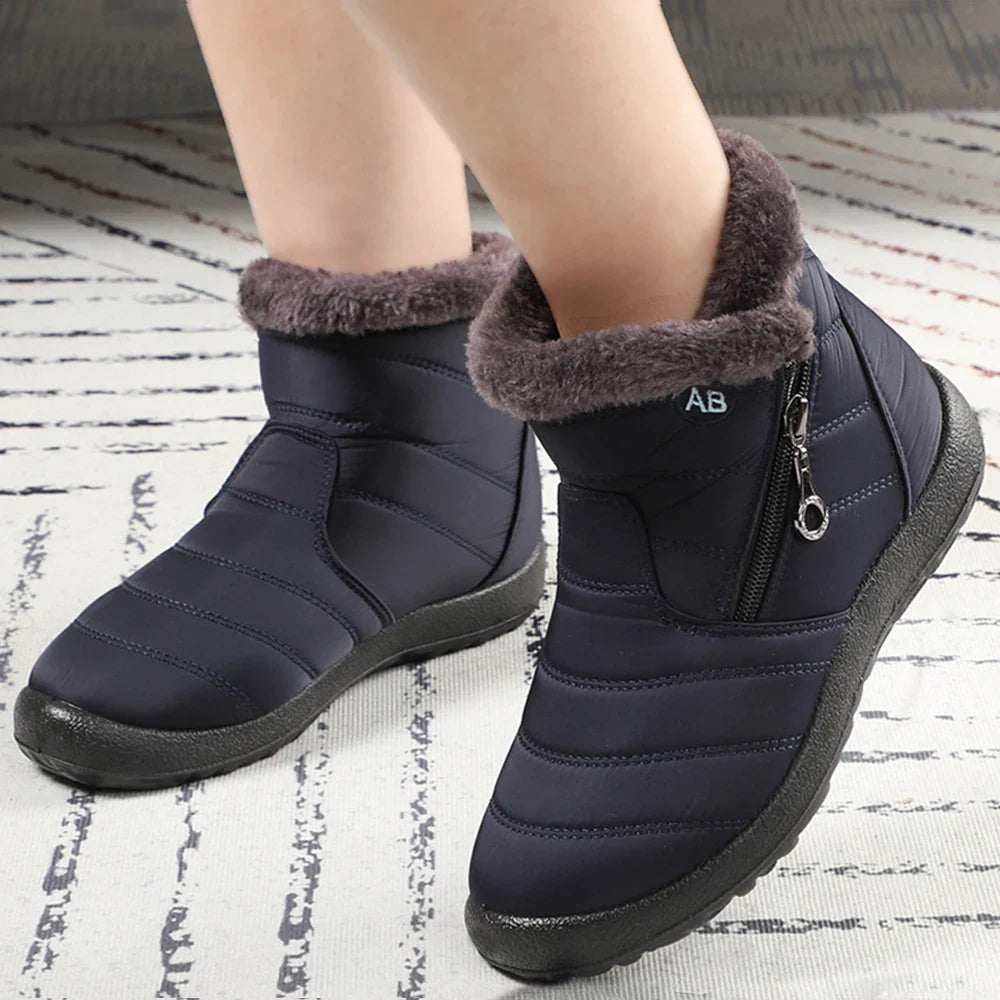Bota Feminina Cano Curto Aveludada AB