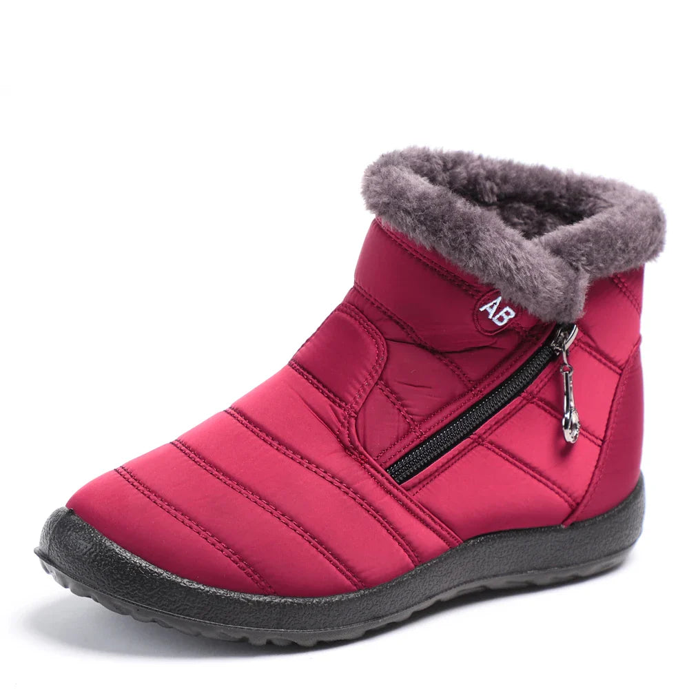 Bota Feminina Cano Curto Aveludada AB
