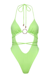 Tanga Limon Criss Cross One Piece