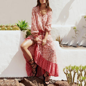 Conjunto Fashion Primavera - Saia de Cintura Alta e Camisa Estampada - DermeBela