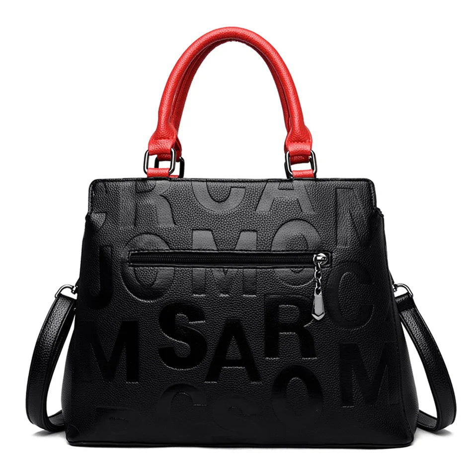 Bolsa Feminina Fashion Grande de Couro Sintético