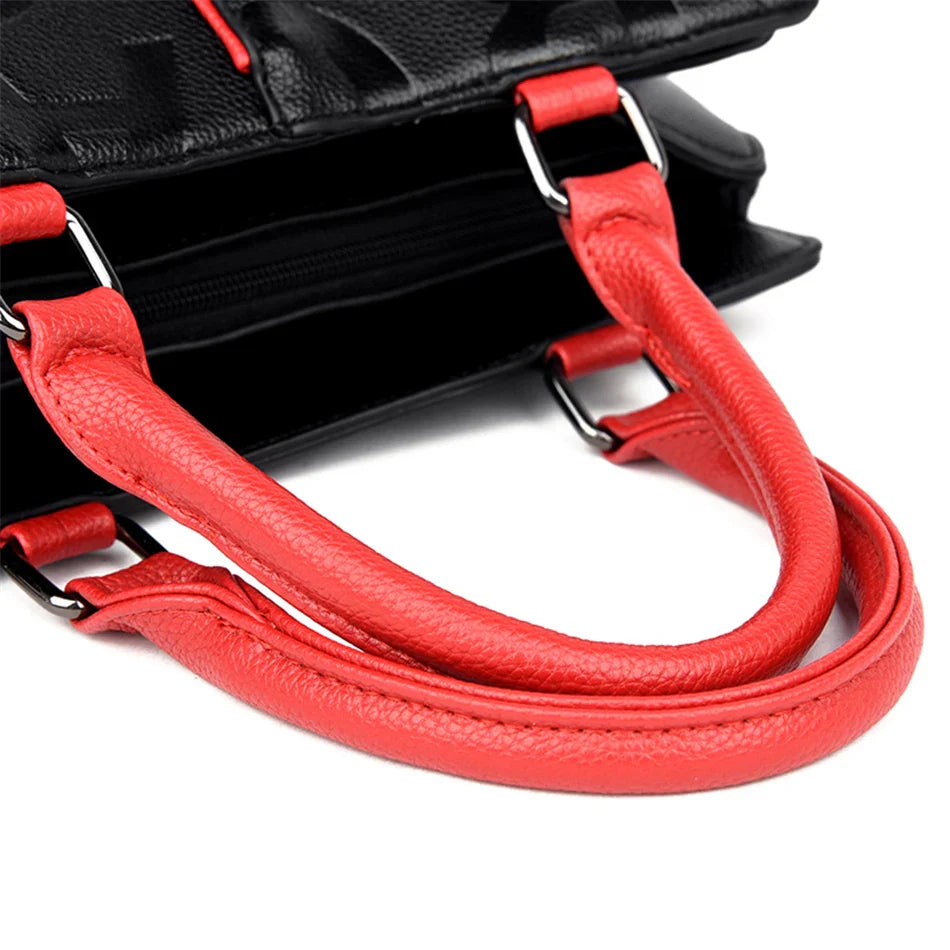 Bolsa Feminina Fashion Grande de Couro Sintético