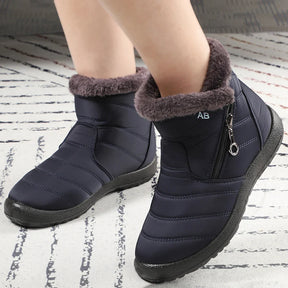 Bota Feminina Cano Curto Aveludada AB