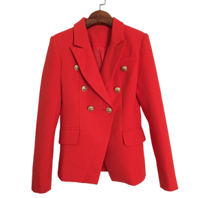 Blazer Feminino de Alfaiataria Acinturado Linho