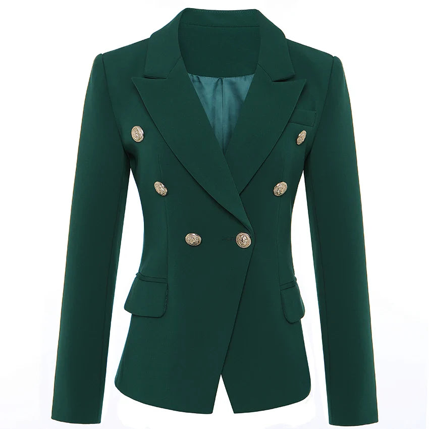 Blazer Feminino Acinturado de Alfaiataria com Borda Barroca