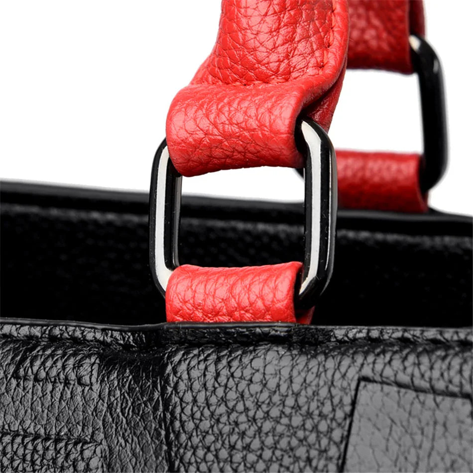 Bolsa Feminina Fashion Grande de Couro Sintético
