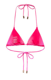 Berry Triangle Bikini Top