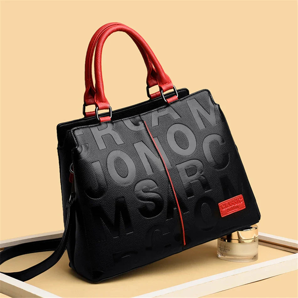 Bolsa Feminina Fashion Grande de Couro Sintético