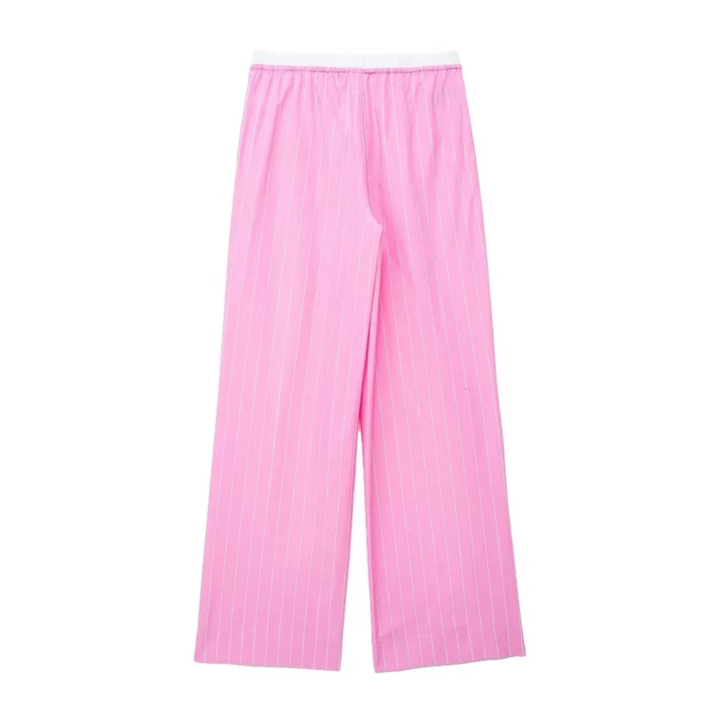 Conjunto Pink - Camisa Recortada e Calça com Cordão ajustavél - DermeBela