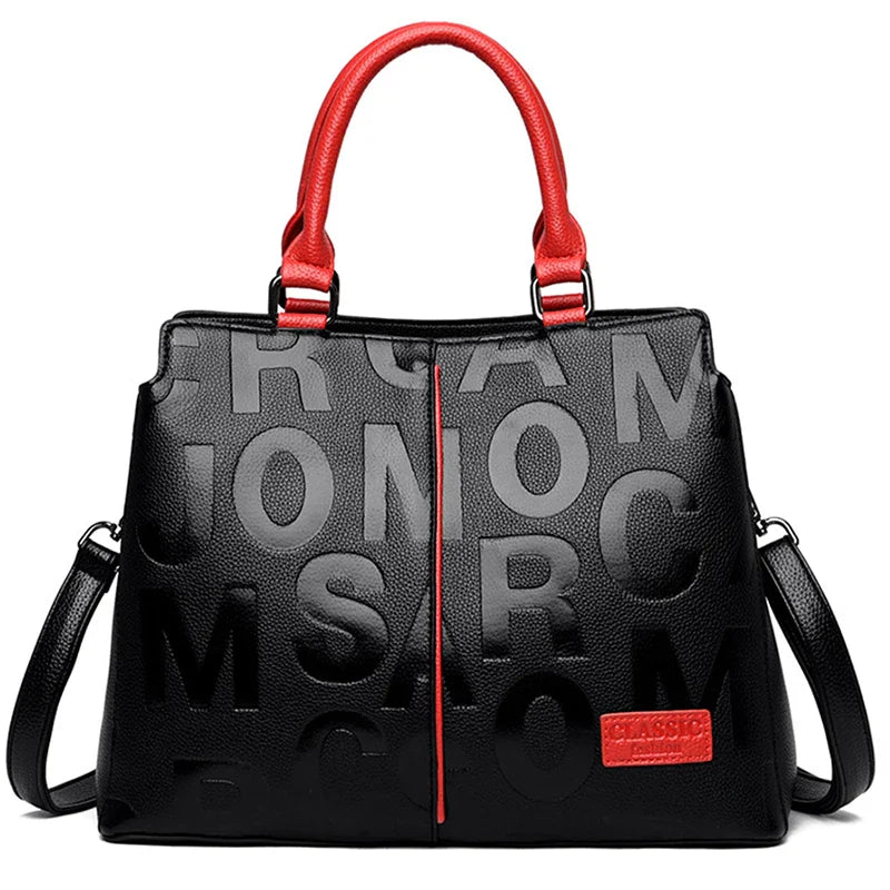 Bolsa Feminina Fashion Grande de Couro Sintético
