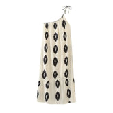 Vestido Casual de Linho com Ombro Revelado
